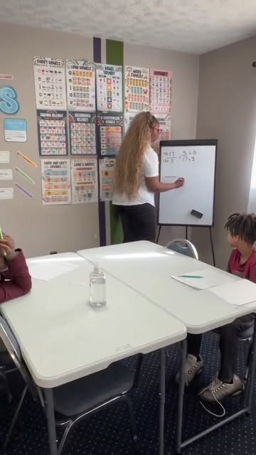 Lesson at the whiteboard